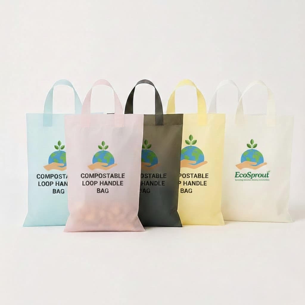 Compostable Loop Handle Bags